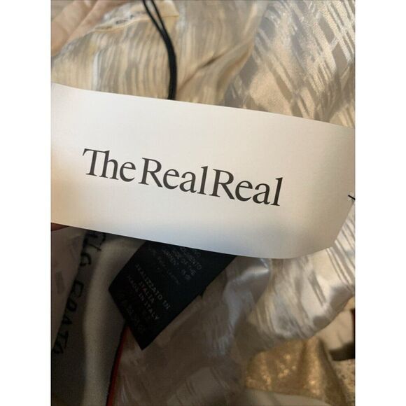 Giorgio Brato Authentic New Gold Metallic Motorcycle Biker Jacket 40 Small Italy - Picture 11 of 11